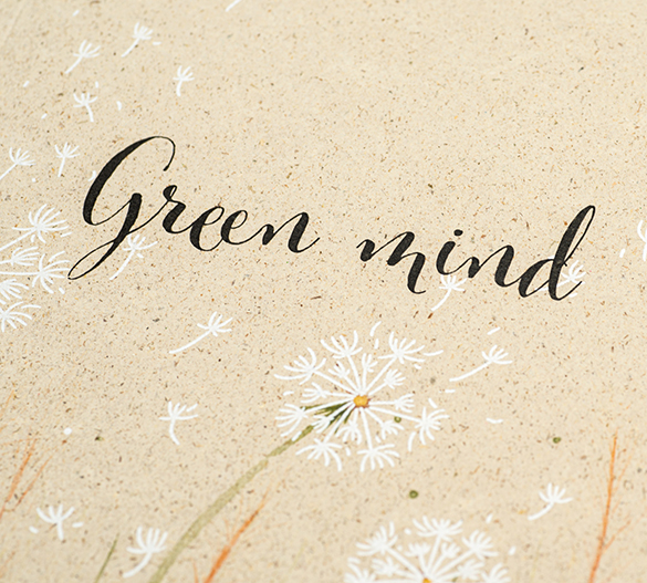 MN11-GRASS Mindnotes® à couverture souple en papier d’herbe