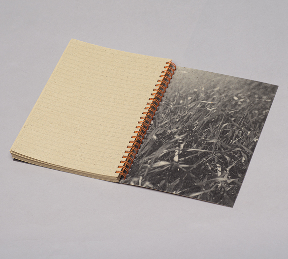 PM383_A5-GRASS Bloc-notes à couverture souple à spirale GRASS