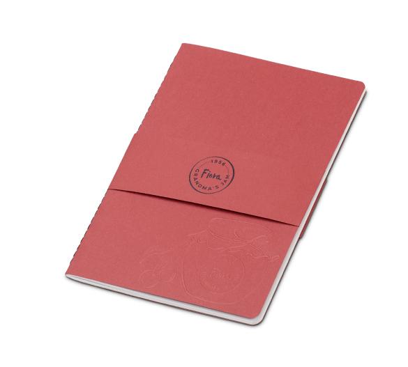 MN41-cherry Carnet Mindnotes® cousu avec couverture en papier Organic Spirit – cerise