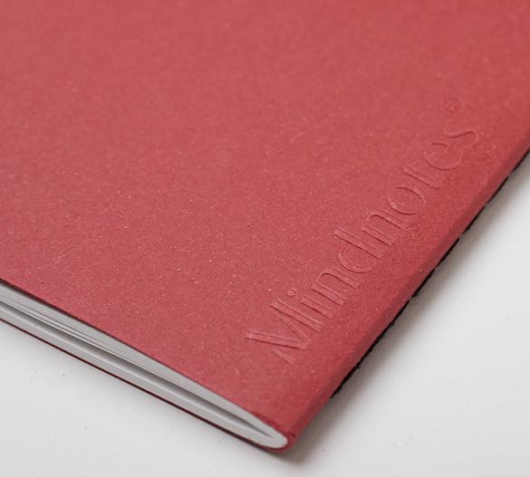 MN41-cherry Carnet Mindnotes® cousu avec couverture en papier Organic Spirit – cerise